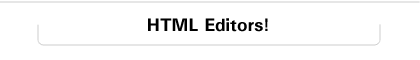 HTML Editor list